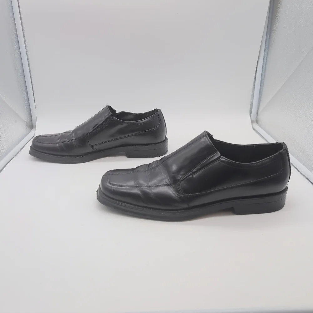Nunn Bush NXXT Sz 11 Men's Black Leather Slip-On Shoes